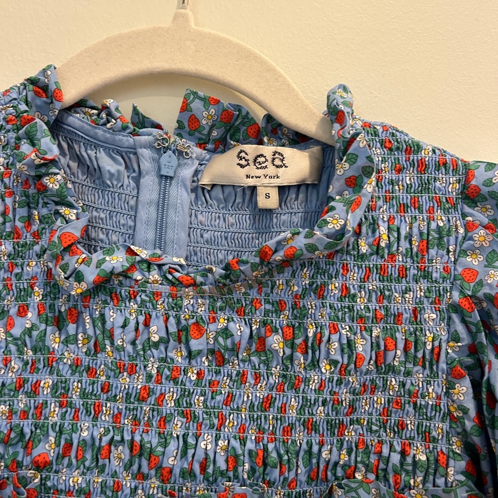 Sea New York Blue Floral Top - Picture 3 of 4